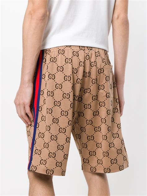 gucci stamp shorts men